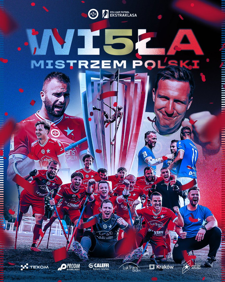 WislaKrakowAMP's tweet photo. PIĄTY RAZ Z RZĘDU!!! 🔵⚪🔴 https://t.co/L90cmAYlx4