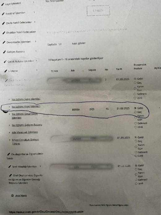 Bursa'da geçtiğimiz ay kreş havuzunda boğularak hayatını kaybeden 4 yaşındaki çocuğun, ölümünden 21 gün sonra MEBBİS'e kayıt edilip "okula geldi" gibi gösterildiği ortaya çıktı.
