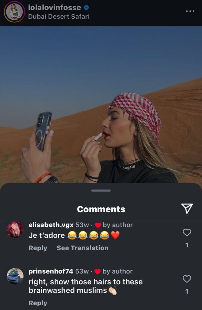 albonedo's tweet image. lola lovinfosse invitée alors qu'elle est sioniste et islamophobe 🥰🥰🥰🥰 #GPExplorer3