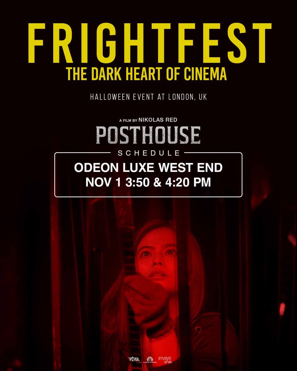 evolvestudiosph's tweet photo. POSTHOUSE goes to LONDON, UK!
Catch #PosthouseMovie at FRIGHTFEST at Odeon Luxe West End this
November 1 at 3:50 & 4:20 PM
A film by Nikolas Red
#EvolveStudios #FrightfestUK https://t.co/lraueUKdz4