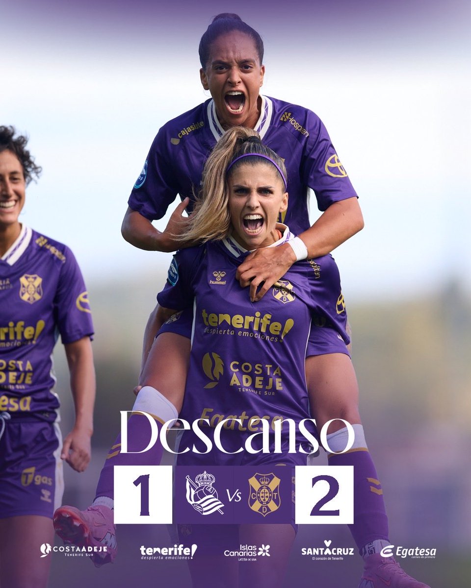 Costa Adeje Tenerife Egatesa (@udcatenerife) on Twitter photo 🤍💙
⏯️ Descanso en Zubieta 🏟️ 
 <a href="/RealSociedadFEM/">Real Sociedad Femenino</a> 1️⃣ - 2️⃣ Costa Adeje Tenerife Egatesa
#UnMismoLatido #CostaAdejeTenerife #CDTFemenino 🤍💙
⏯️ Descanso en Zubieta 🏟️ 
 <a href="/RealSociedadFEM/">Real Sociedad Femenino</a> 1️⃣ - 2️⃣ Costa Adeje Tenerife Egatesa
#UnMismoLatido #CostaAdejeTenerife #CDTFemenino