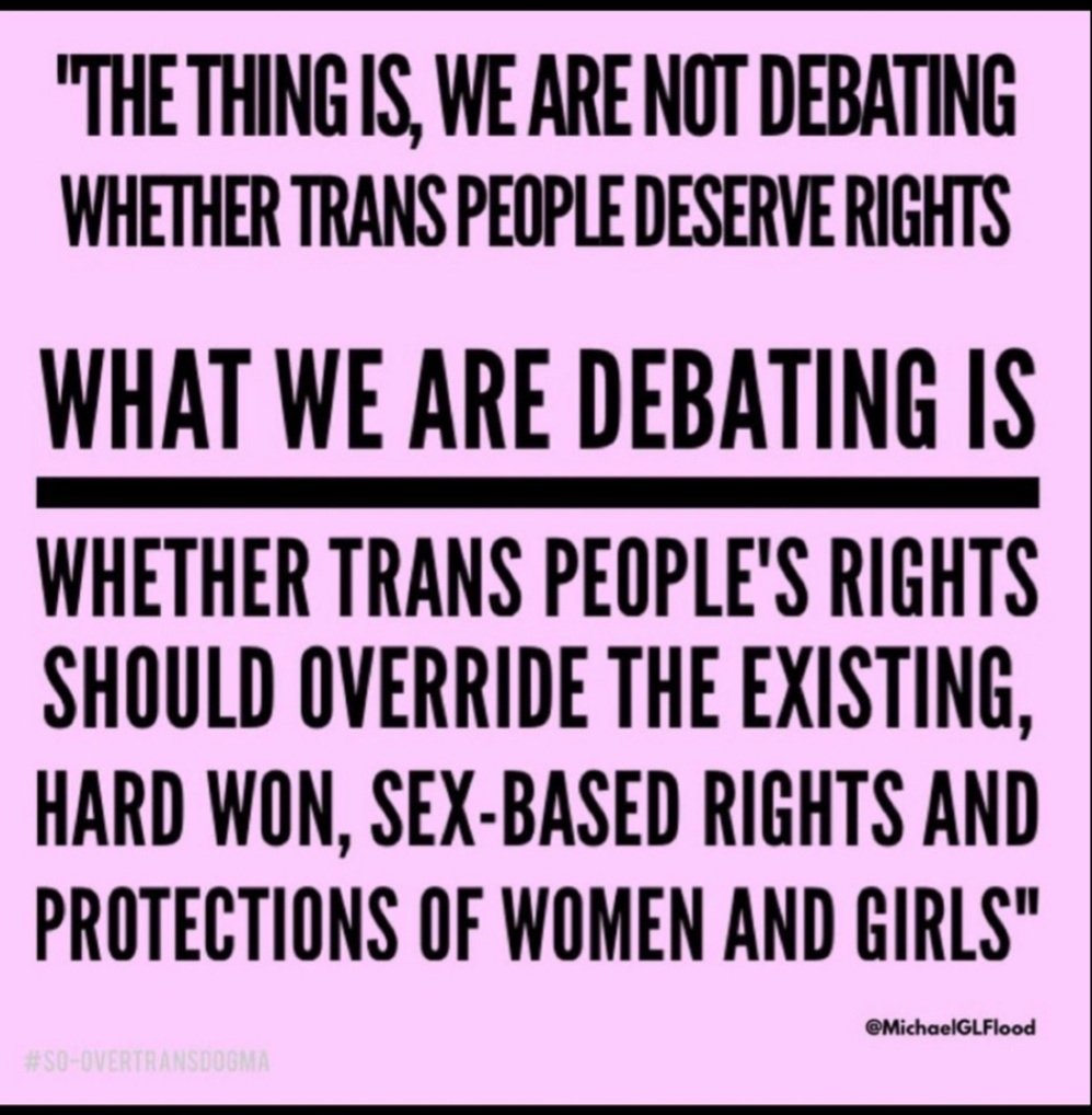 True, I dont think they are really listening to the point u r trying to make, re Trans men encroaching into Women's spaces, eroding womens rights &amp; not for good?

And, You r a pinnacle of literature, what a woman♥️🙏