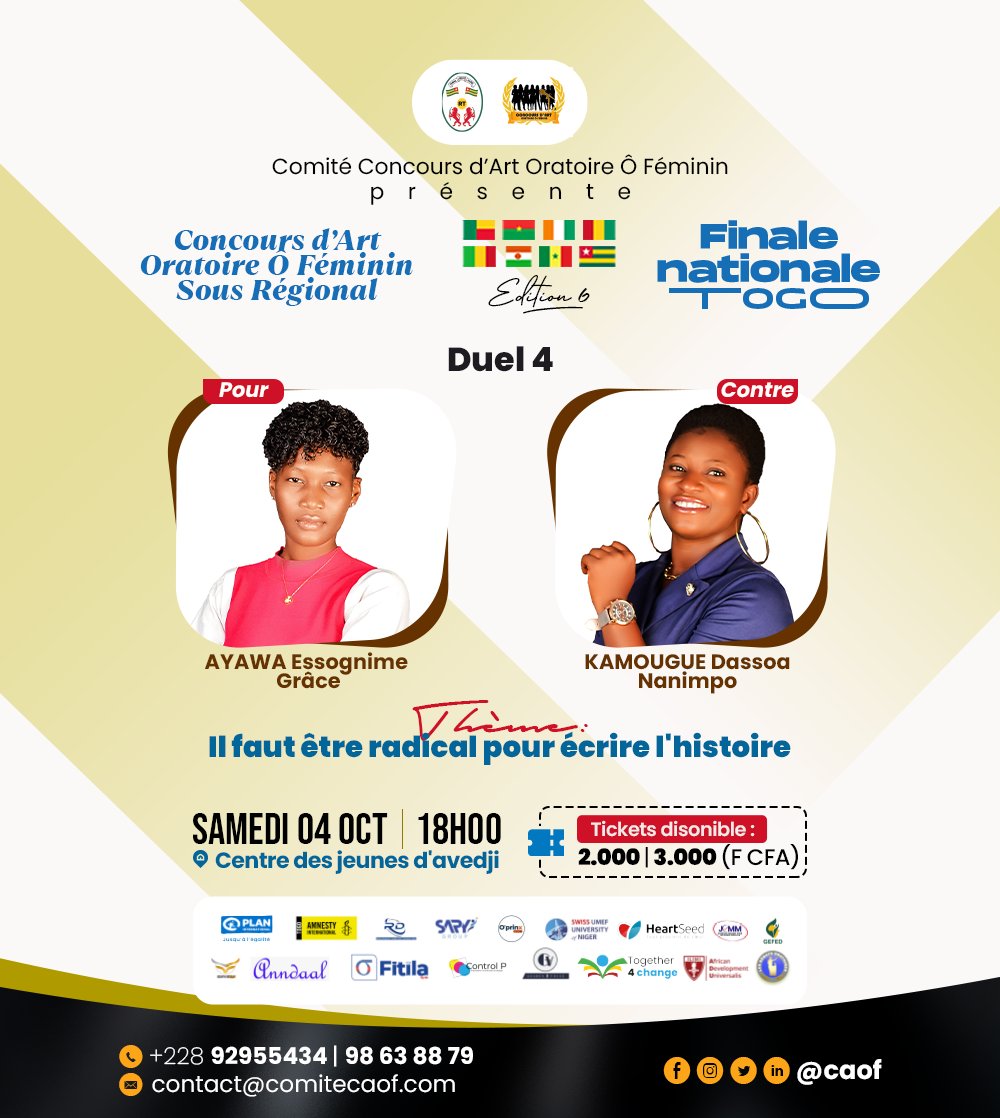 Concours d'Art Oratoire Ô Féminin tweet media