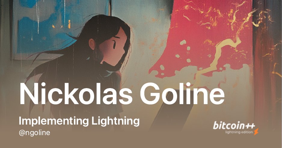 bitcoin++ Insider Edition tweet media