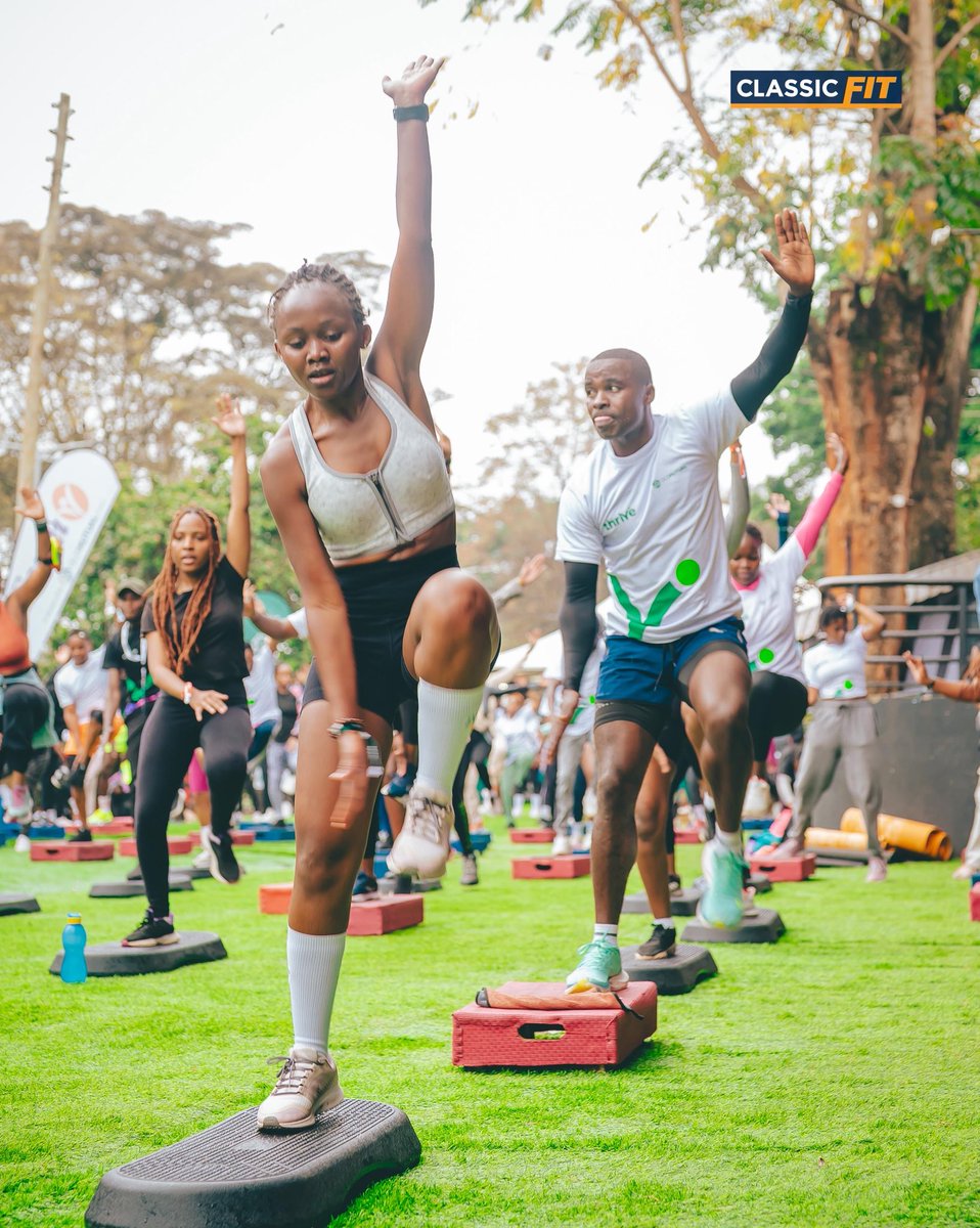 MpashoNews's tweet photo. Stronger together, one rep at a time 💪
Classic Fit at Mass House is more than a workout—it’s a lifestyle!
👉 Download the Old Mutual Thrive App and start thriving with us today. #OldMutualThrive #HealthandWealth #ThriveFestival #OldMutualKenya #WellnessKE #ClassicFitKe https://t.co/eMhQnsM9vc