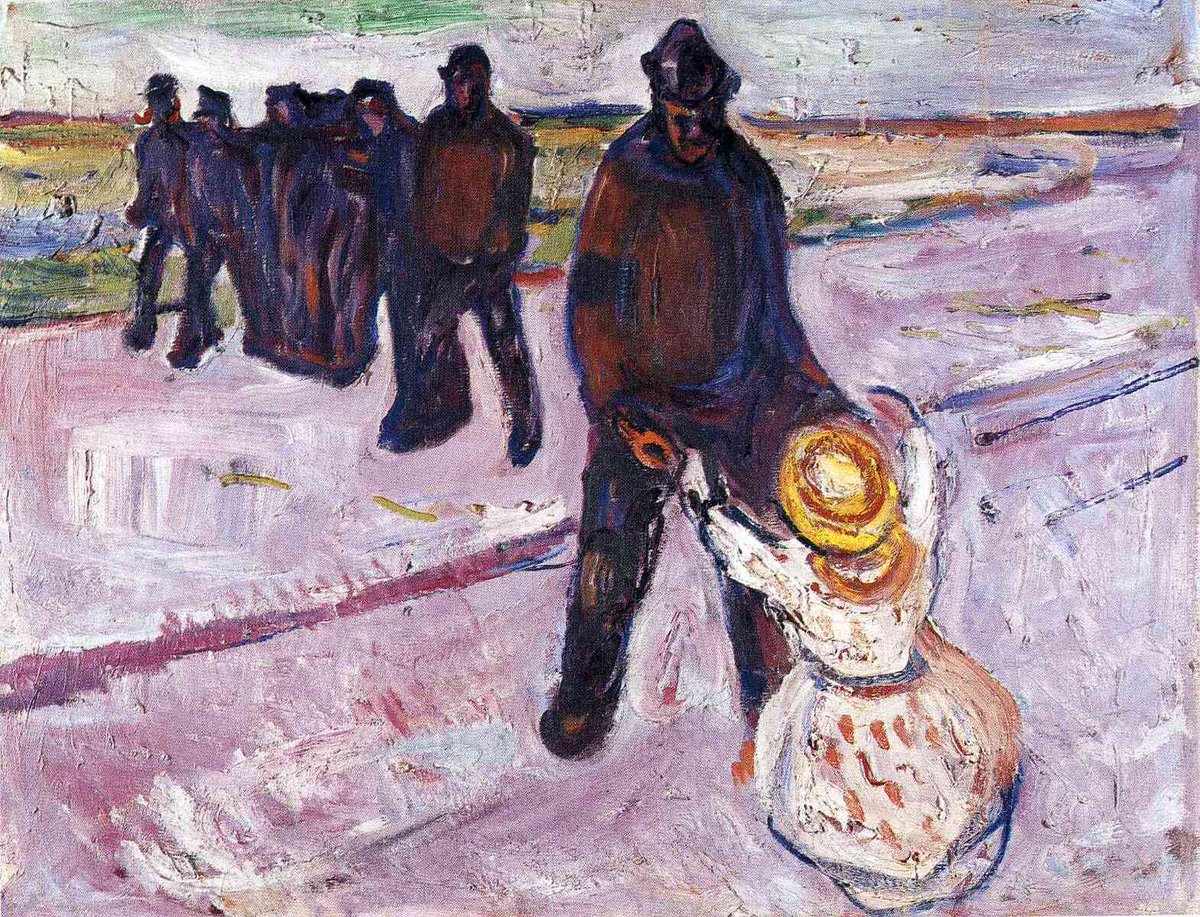 Worker and Child, 1908 #artbots #munch