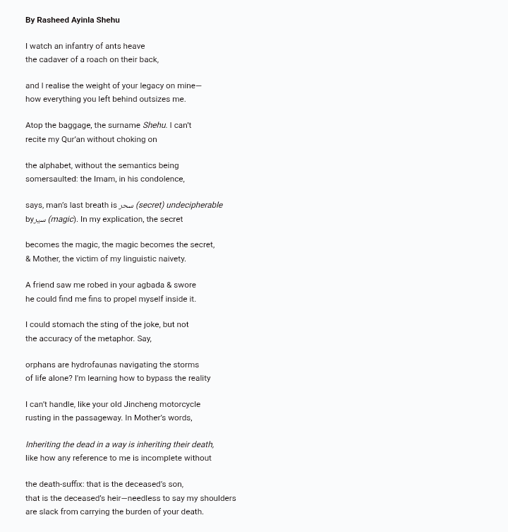 RAS0690's tweet photo. I'm glad to share my poem 'Inheritance' published on @PoetryColumnNnd. Thanks to @michael_imossan, @pamilerinjacob and other members of the PoetryColumn NND team for giving the poem a home. 

https://t.co/l7tQRFol1x… https://t.co/XmlN5EOcPc
