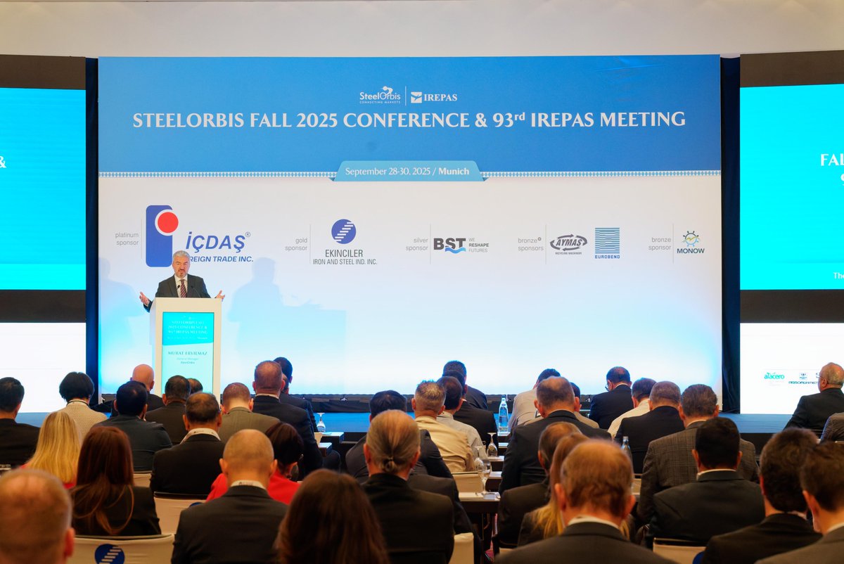 SteelOrbis_IT's tweet photo. Un weekend di confronto prezioso al #SteelOrbis Fall 2025 Conference &amp; 93° #IREPAS Meeting di Monaco di Baviera.
Mercato, sfide e sostenibilità al centro del dialogo con i protagonisti globali della siderurgia e del rottame.

Insieme, costruiamo un futuro più circolare. ♻️ https://t.co/djDHA1WmVn