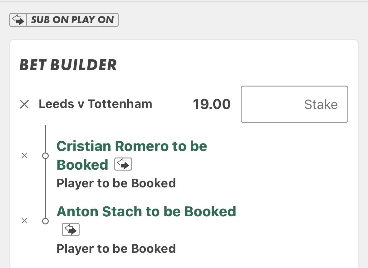 MCTIPSTERS's tweet image. LEEDS VS TOTTENHAM BET BUILDERS⚽️🟨🟥

Good luck!🔞

#LEETOT
#PremierLeague
#GamblingX