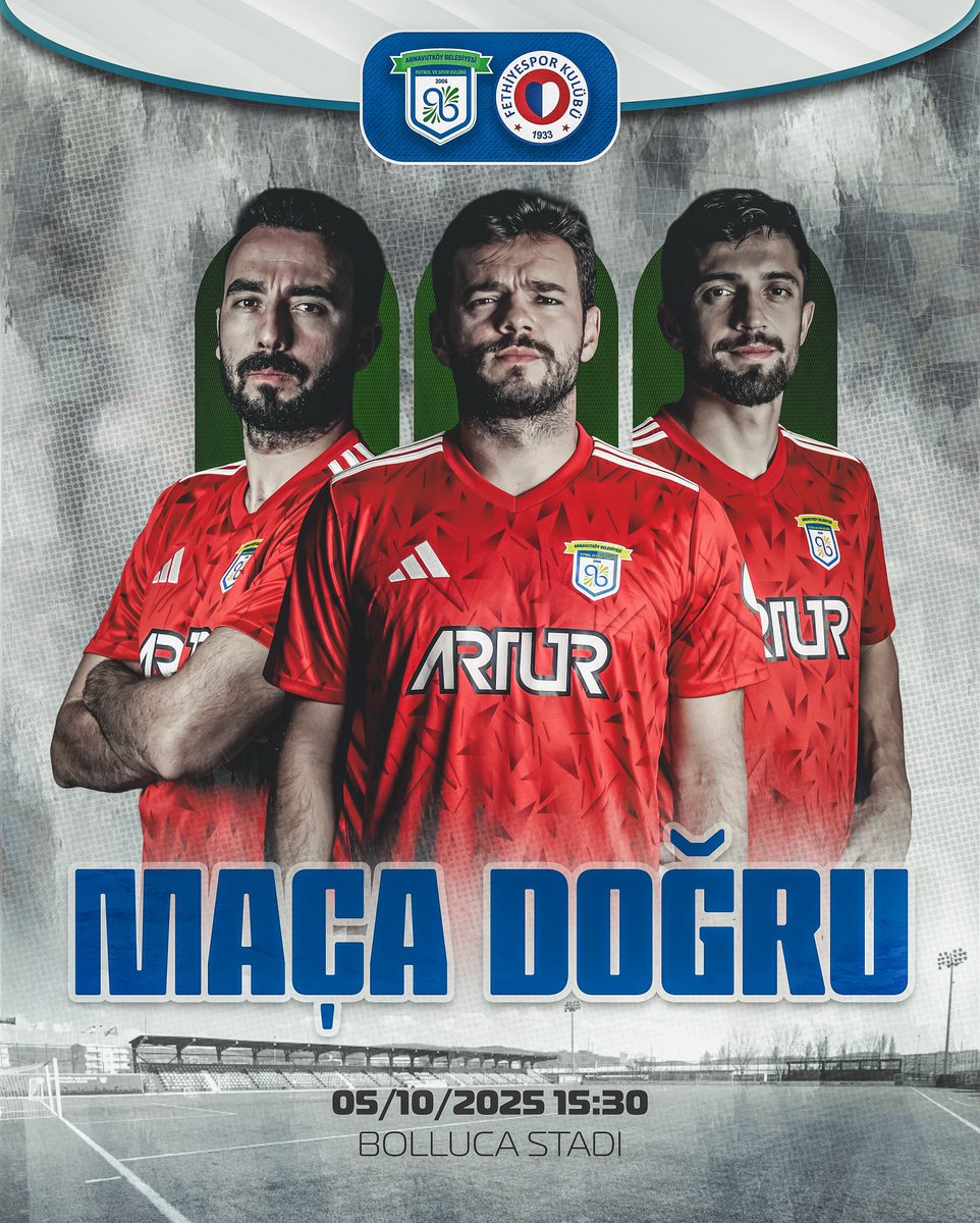 📢 Maça Doğru
🆚 Fethiyespor
🗓️ 05 Ekim Pazar 
🕖 15:30
🏟️ Bolluca Stadı

#arnavutköybelediyespor #maçadoğru