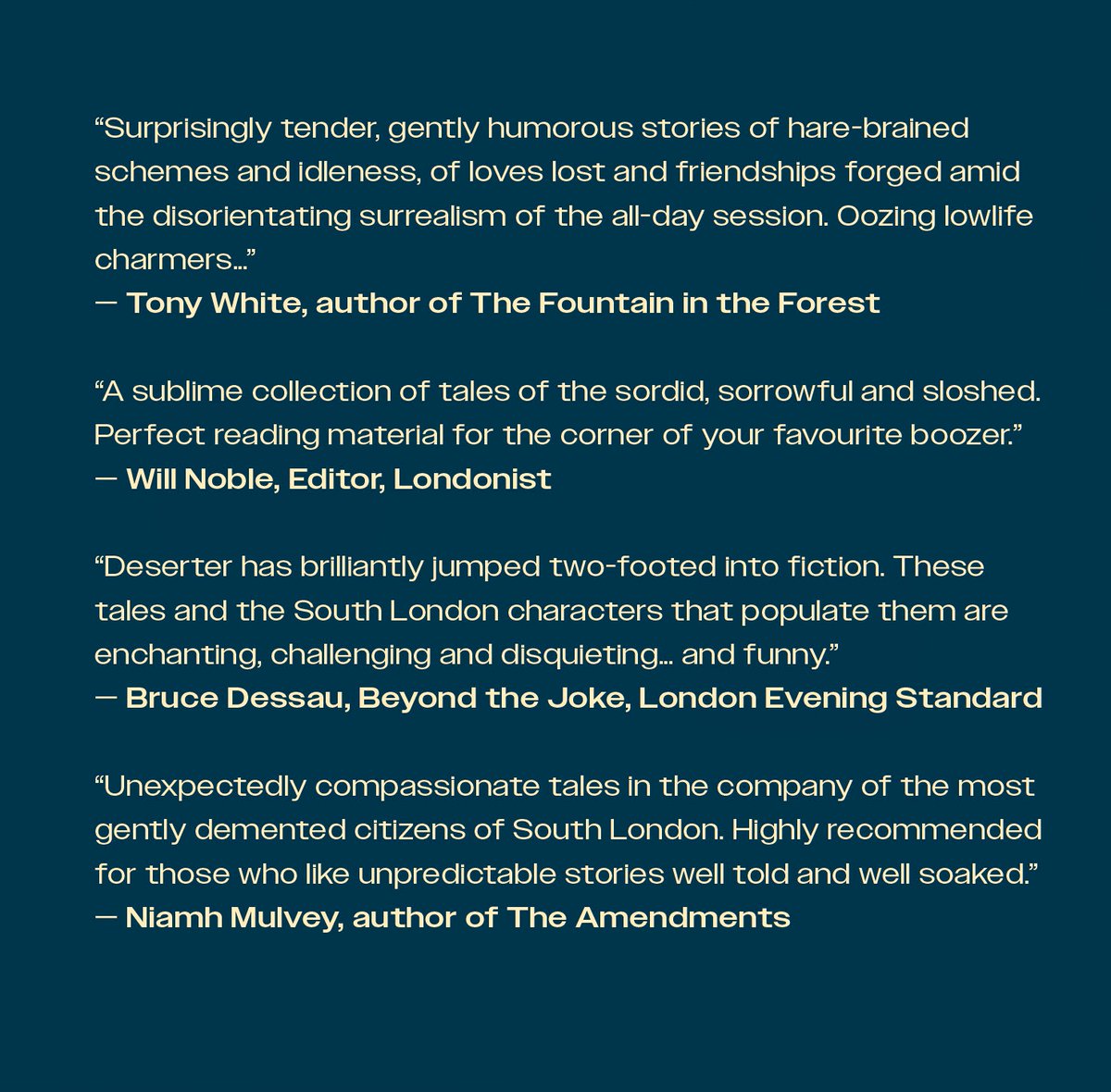 deserterblog's tweet photo. What they're saying about our new book, Deserter Stories, out on Nov 4th.
Last chance to pre-order today for the discounted price of £8.99!
👉 https://t.co/aRhoSUU4R7 https://t.co/ihKp9Fdxd4