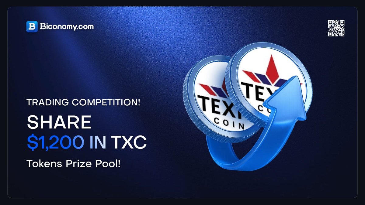 🚀 #TEXITcoin Trading Competition, Share $1,200 in $TXC! 🚀 Dear  https://t.co/egaqT81Snr users, To give back to our global community, we are  excited to announce the @TexitCoins Trading Competition with a total prize