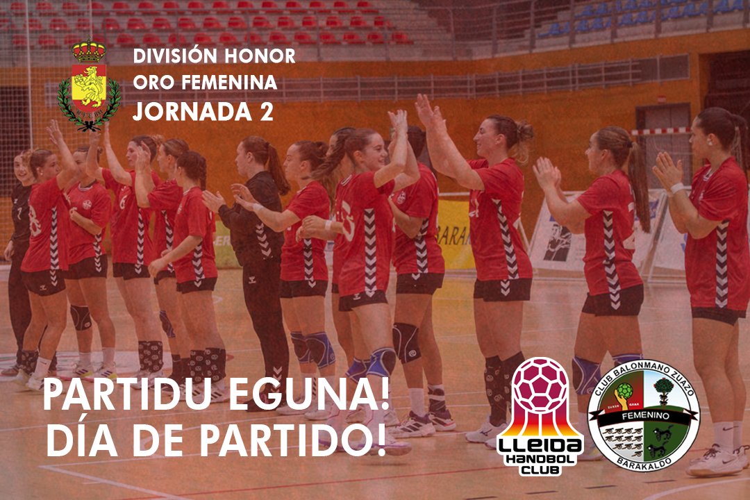 CbmZuazo's tweet photo. 🏆 #DHOroFem J2
📌 Onze de Setembre - Lleida
📅 Gaur / Hoy ⏰ 18:30h
🆚️ @LleidaHC - @CbmZuazo
📹 Streaming: https://t.co/Oa9Saf878h
🎙 PARTIDU EGUNA! / DÍA DE PARTIDO! Nuestras #GuerrerasZuazotarras 🔴⚫️ a por la victoria! 💪
📷 @andoni_gonzalez
#ConstruyamosElCamino
#ZuazoGara https://t.co/fPicCcSLTC