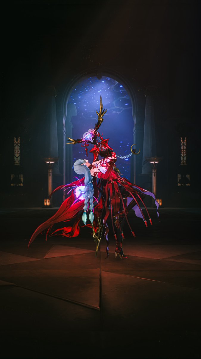 【 第1回鳴潮VG杯 】④

キャラ配置にこだわりました🥸
ヘカテーの角？とフローヴァの髪と床の切れ目？が縦に繋がって見えるように立ち位置とシャッタータイミングを微調整しながら撮影しました📸

#鳴潮 #wuwavg