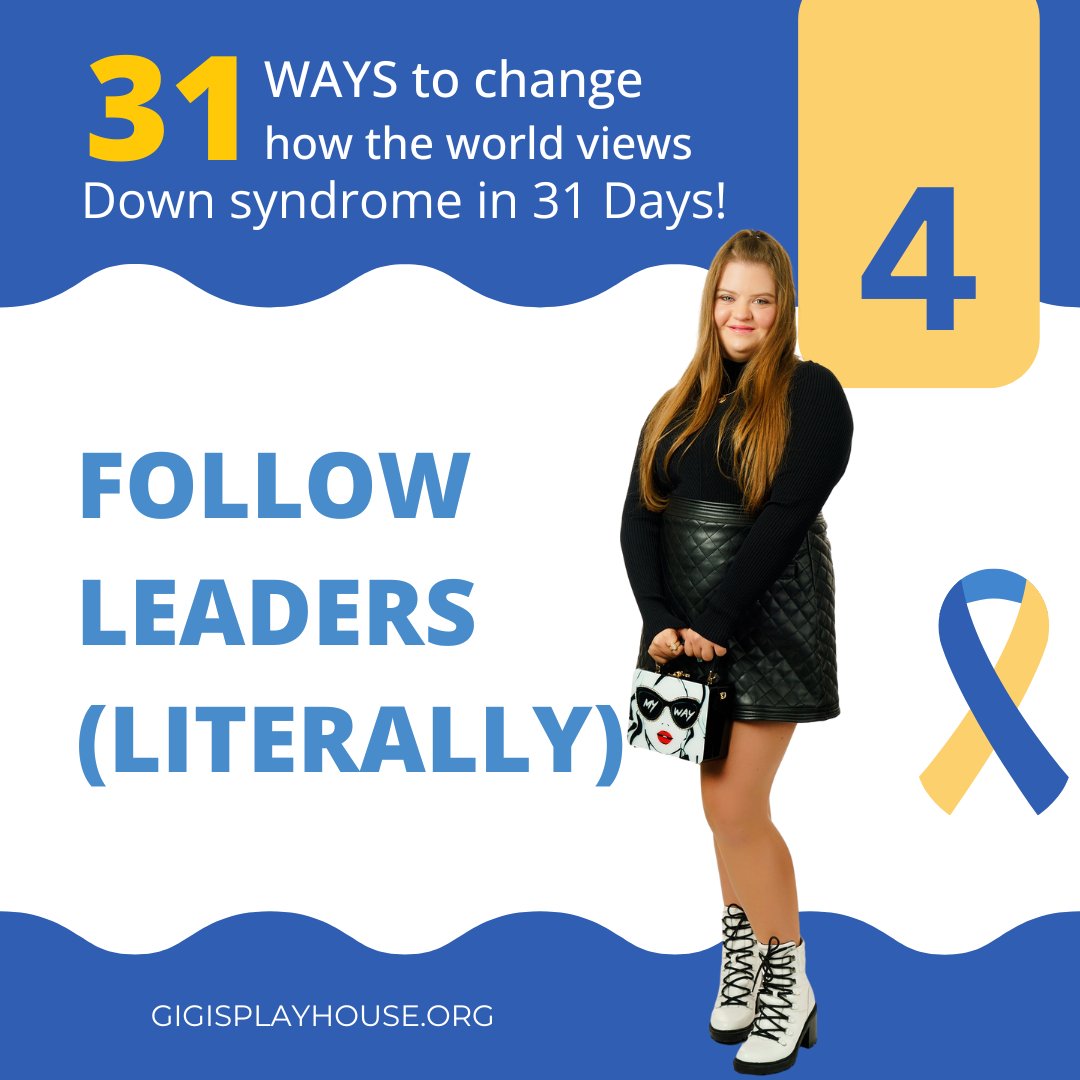 GiGis_Playhouse's tweet image. Follow self-advocates &amp;amp; creators in the Down syndrome community for Day 4 of #31Waysin31Days. Amplify voices that matter! 🙌​
 🔗 gigisplayhouse.org/dsam/​
 #DSAM #DisabilityAdvocacy