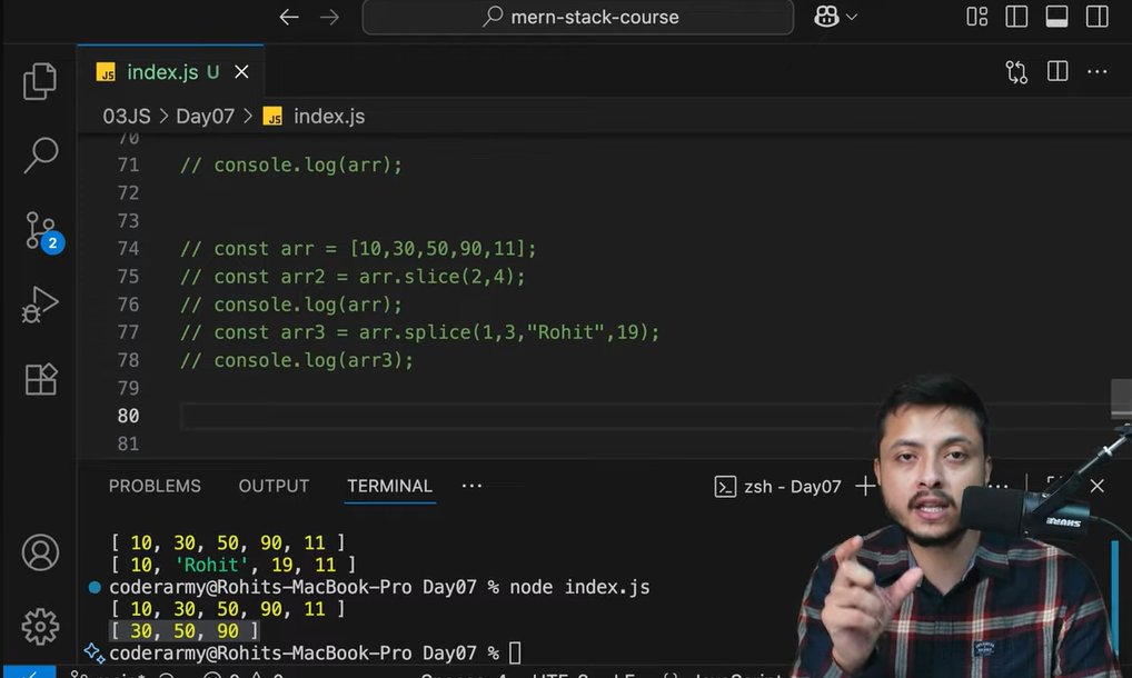 pa_abhaysinh's tweet image. ๐ Day 22 of my #WebDevJourney
Learned Arrays in JavaScript ๐ป
๐ฆ Store multiple values
๐ข Access by index (0-based)
โ๏ธ push(), pop(), shift(), unshift()
โ๏ธ slice(), splice() for edits
#JavaScript #Coding #100DaysOfCode #WebDev #Consistency