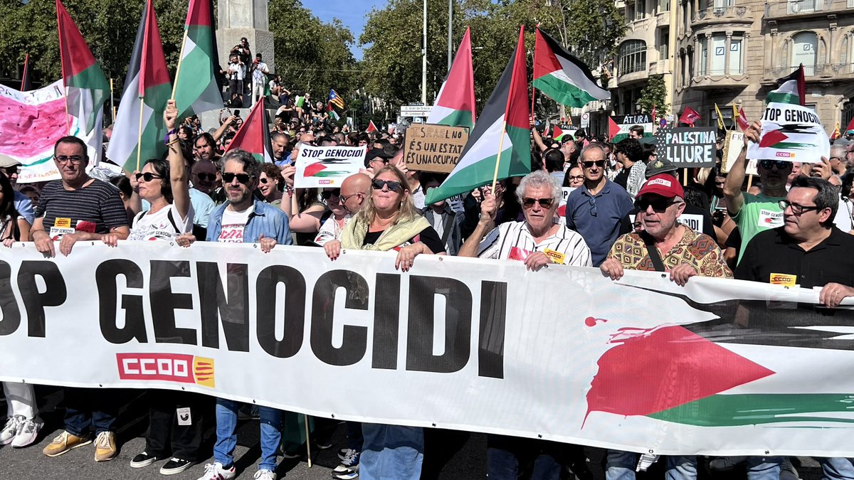 ccoo_fsc_cat's tweet image. Defendre a Palestina és defendre la humanitat. Prou genocidi! Palestina lliure!

#FreePalestine #PalestinaLibre #StopArmasConIsrael #FranjaDeGaza

@ccoocatalunya @proucomplicitat @Palestina_cat