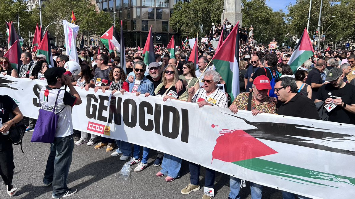 ccoo_fsc_cat's tweet image. Defendre a Palestina és defendre la humanitat. Prou genocidi! Palestina lliure!

#FreePalestine #PalestinaLibre #StopArmasConIsrael #FranjaDeGaza

@ccoocatalunya @proucomplicitat @Palestina_cat