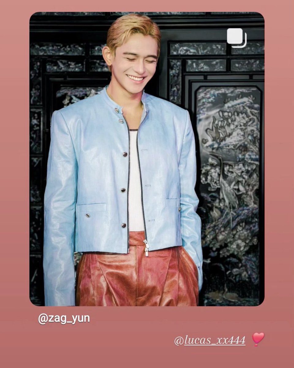 #LUCAS posted by the designer of ZAGAE

"lucas_xx444 ❣️"