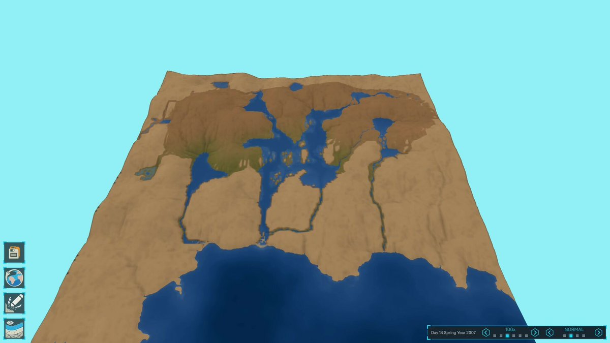 workingasint's tweet image. Shape the land and watch nature transform it into a living, breathing world when Terra Firma 2 launches in Early Access on October 27 🗺️

#ScreenshotSaturday #simulator #sandbox