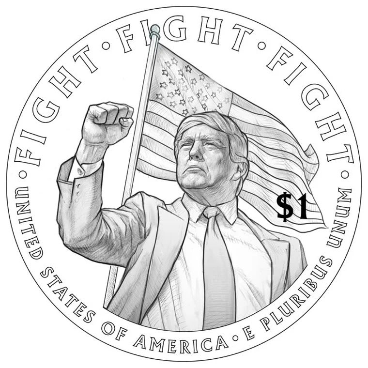 unusual_whales's tweet image. BREAKING: The Treasury is planning to mint a $1 coin featuring Trump’s face for America’s 250th anniversary, per POLITICO