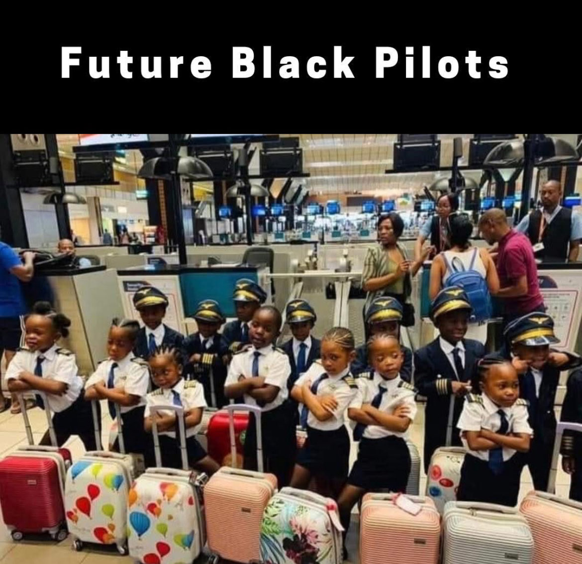 MelanatedTalk's tweet image. Look at our babies! They’re on the way! 
#BlackChildren  #BlackPilots   #FuturePilots