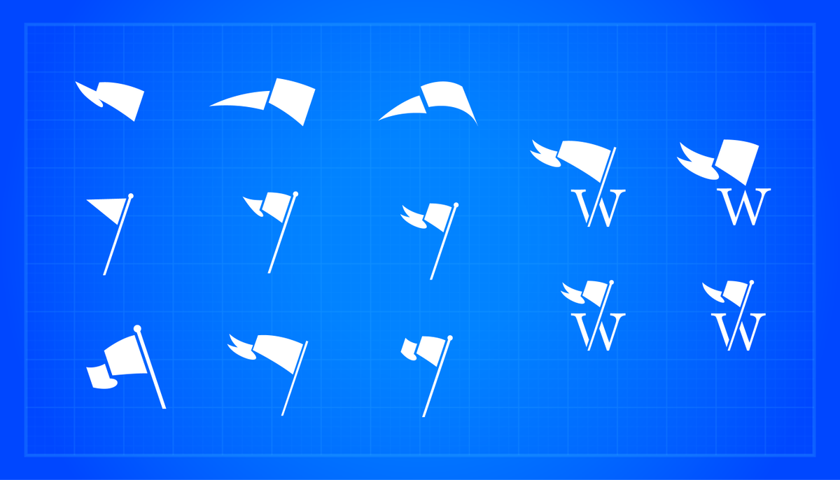 PerfectPixelSe's tweet photo. These are only a few of the 20 or so flag variations I did for a golf related logo. How many variations do you normally explore when working on a new identity?

#logo #identity #brand #graphicdesign #design https://t.co/2iHbJLNNjj