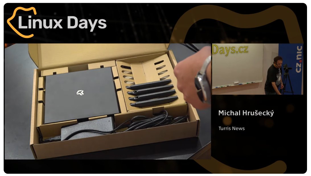 CZ_NIC's tweet image. Další přednáška na #LinuxDays2025 věnovaná Turrisu nemůže začít jinak než Turrisem Omnia NG. @ImiskaI a Marek Novotný právě teď na youtube.com/watch?v=-nJ1HM…. #Turris_cz #TurrisOmnia #TurrisOmniaNG @turris_cz #IT25