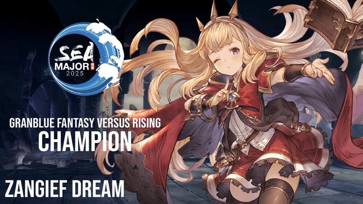 AFGCNews's tweet image. Congratulations to @Thukikage_ for winning Granblue Fantasy Versus Rising at SEA Major! #AWT25_26

Final Results:
🏆 - 🇯🇵 Zangief Dream
🥈 - 🇲🇾 Desangel213 
🥉 - 🇯🇵 mabusin 
4⃣ - 🇨🇳 a1r0ke
5⃣ - 🇮🇩 VentoArgento / 🇸🇬 Mox
7⃣ - 🇮🇩 WHH / 🇸🇬 RedFox5000