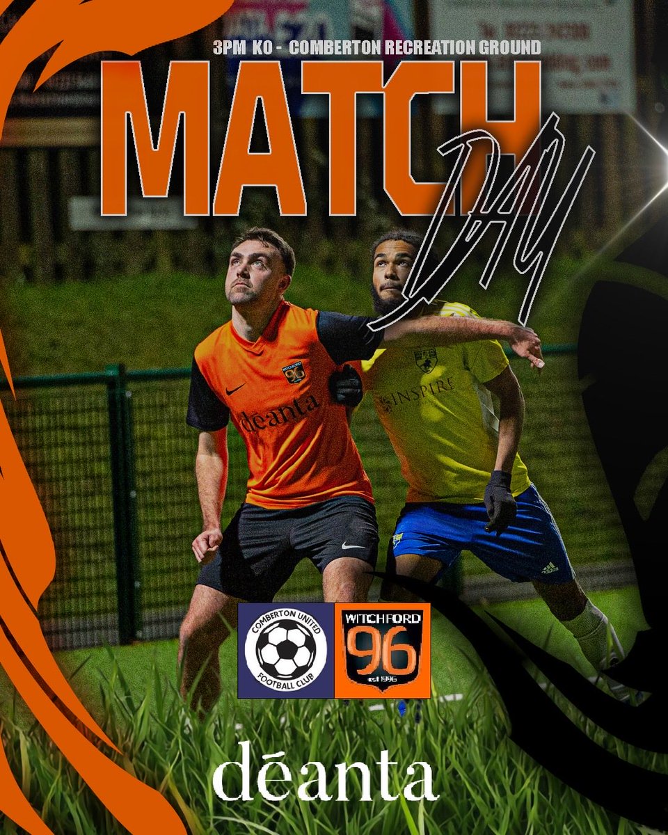 First team travel to <a href="/CombertonUtd/">Comberton United FC</a> today in the Challenge Cup

🆚 Comberton Utd FC 
📆 04/10/2025
📍 Comberton Recreation Ground
🏆 Cambs Challenge Cup
⏱️ 15:00 ko

W96 FC Match Sponsors <a href="/DeantaUK/">Deanta</a> 
🟠🌑