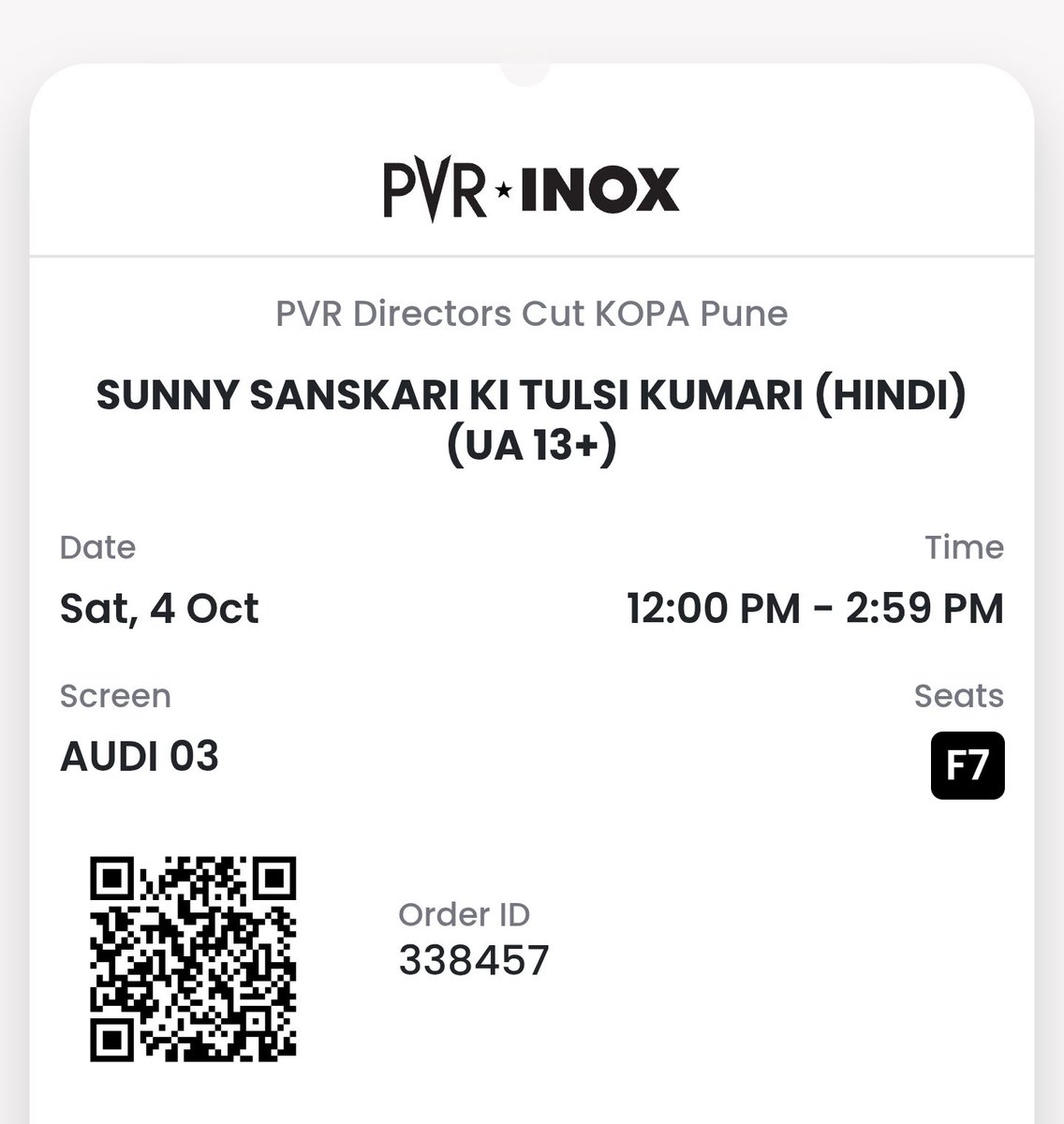 imnomber24's tweet photo. @Varun_dvn Ticket cost was 550, aap eismein se 500 ₹ wapis kar do! https://t.co/AMV84p7nMx