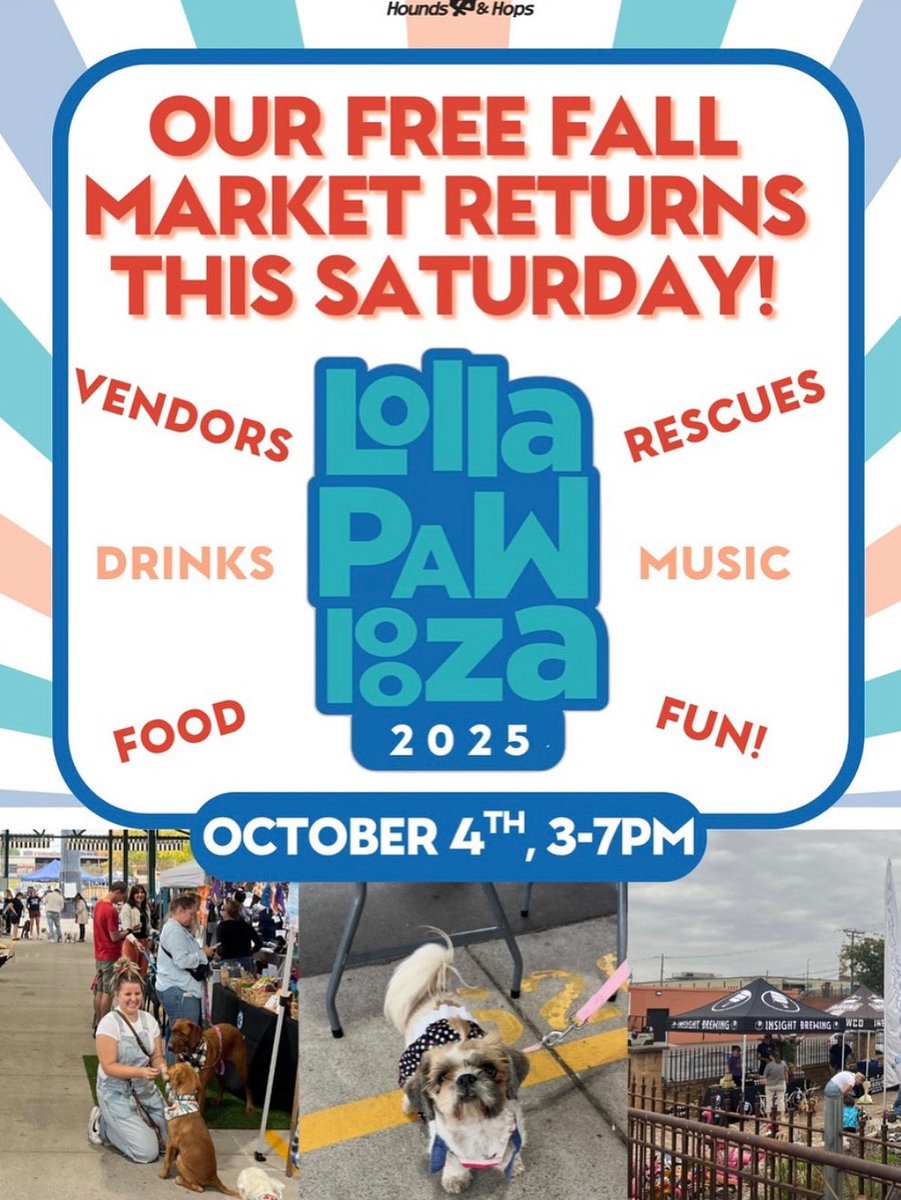 Join us and over 50 other vendors at Unleashed Hounds &amp; Hops for LollaPAWLooza.
Goodie bags for the first 250 people. 

Stop by our booth for your chance to win a $50 gift card.

#minneapolis #minneapolisMN #thingstodoinminneapolis #thingstodoinmsp #dogsofminneapolis