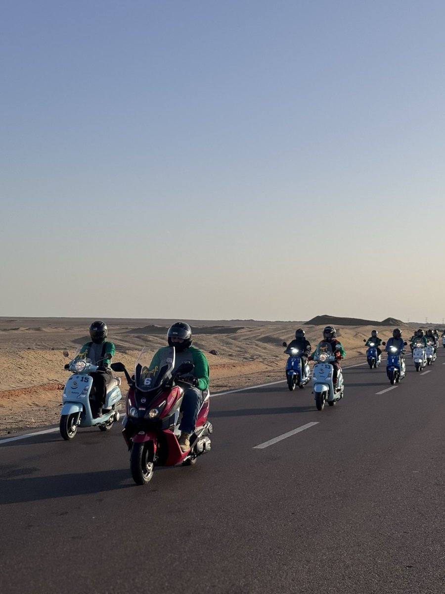 CrossEgypt's tweet image. The breathtaking sunset added the perfect touch to the start of the ride.
#CEC2025 #CrossEgyptChallenge #FIM #ExperienceEgypt