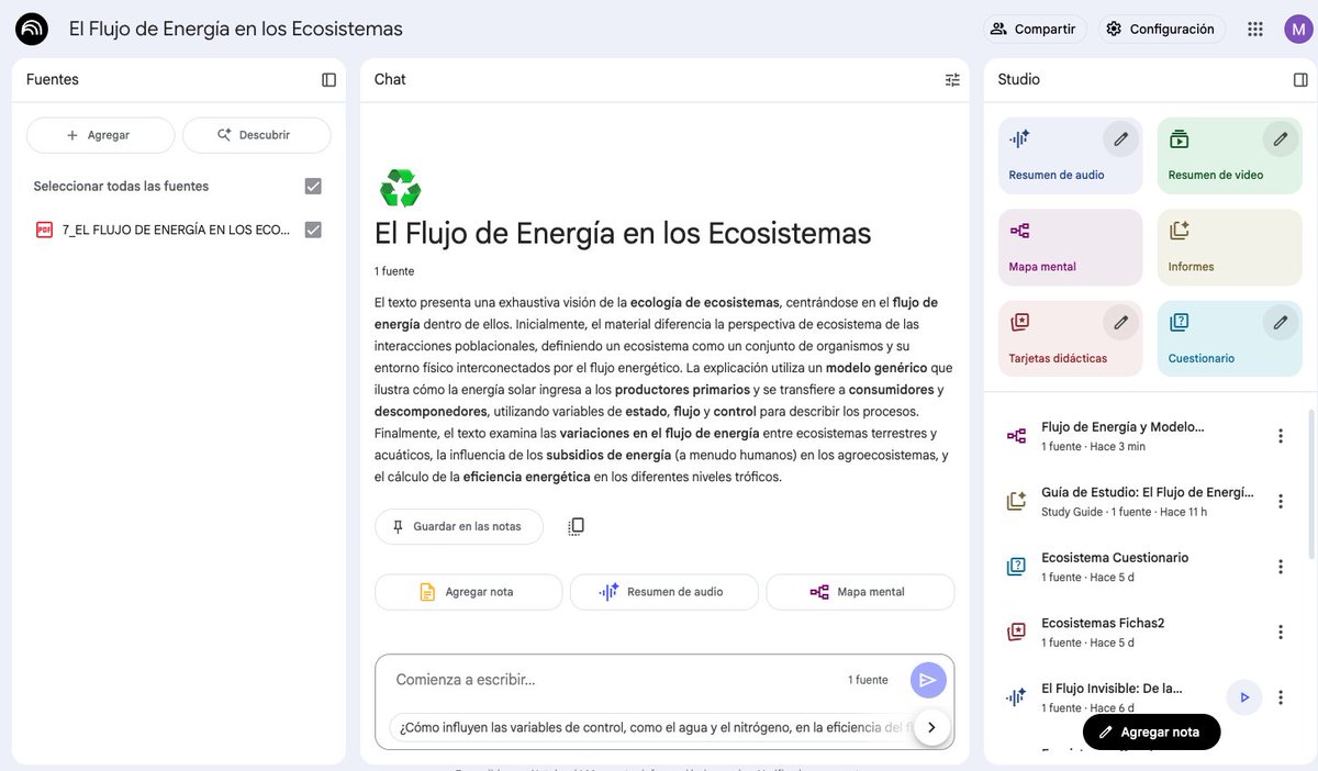 MartinOesterhel's tweet image. Notebook LM es una IA para estudiar o para aprender cualquier cosa. La probé con un capítulo del cual fui primer autor y por lo tanto conozco bien. Acá te cuento. Spoiler: si fuera estudiante estudiaría con esto. Y los docentes lo debemos explotar.