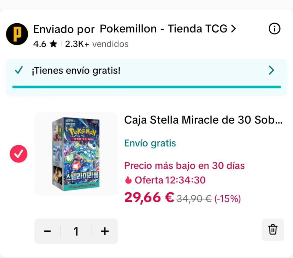 Seguimos con las promos de TikTok shop 😎 podeis conseguir sobres a menos de 1€ 🔥🤩