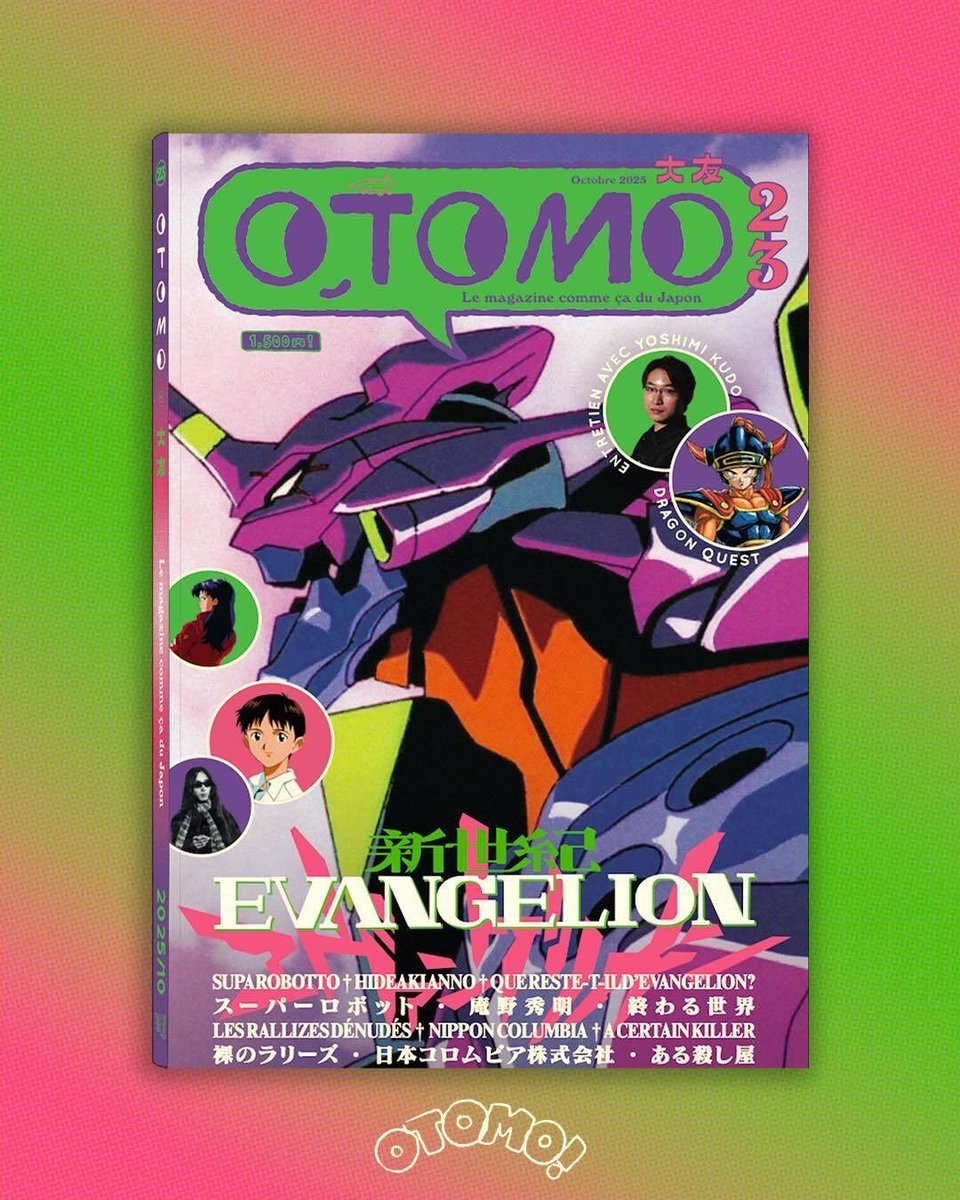 Aujourd'hui, on fête les 30 ans de la diffusion du 1er épisode de Neon Genesis Evangelion au Japon ! Pour l'occasion, <a href="/Animeland_mag/">AnimeLand - Numéro 252 Neon Genesis Evangelion</a> et <a href="/Otomogang/">Otomo Gang 🍙</a> ont chacun sorti un numéro spécial consacré à Eva et auxquels j'ai eu la chance de participer, vive Evangelion et merci !