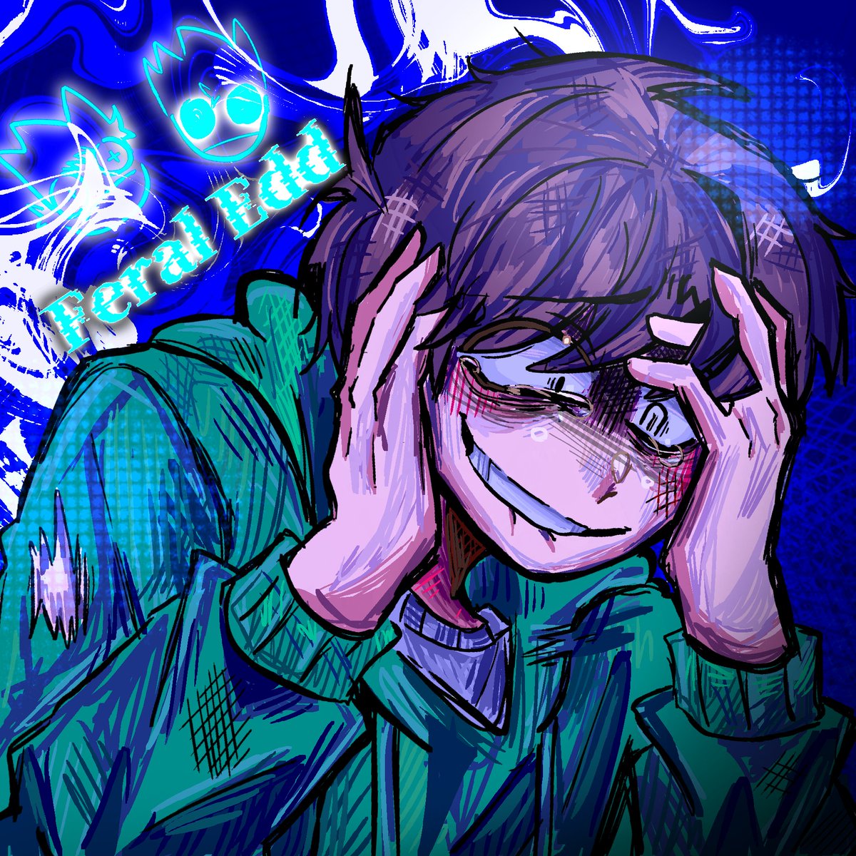 Simu_Y4's tweet image. Feral Edd💚 #eddsworld #edd