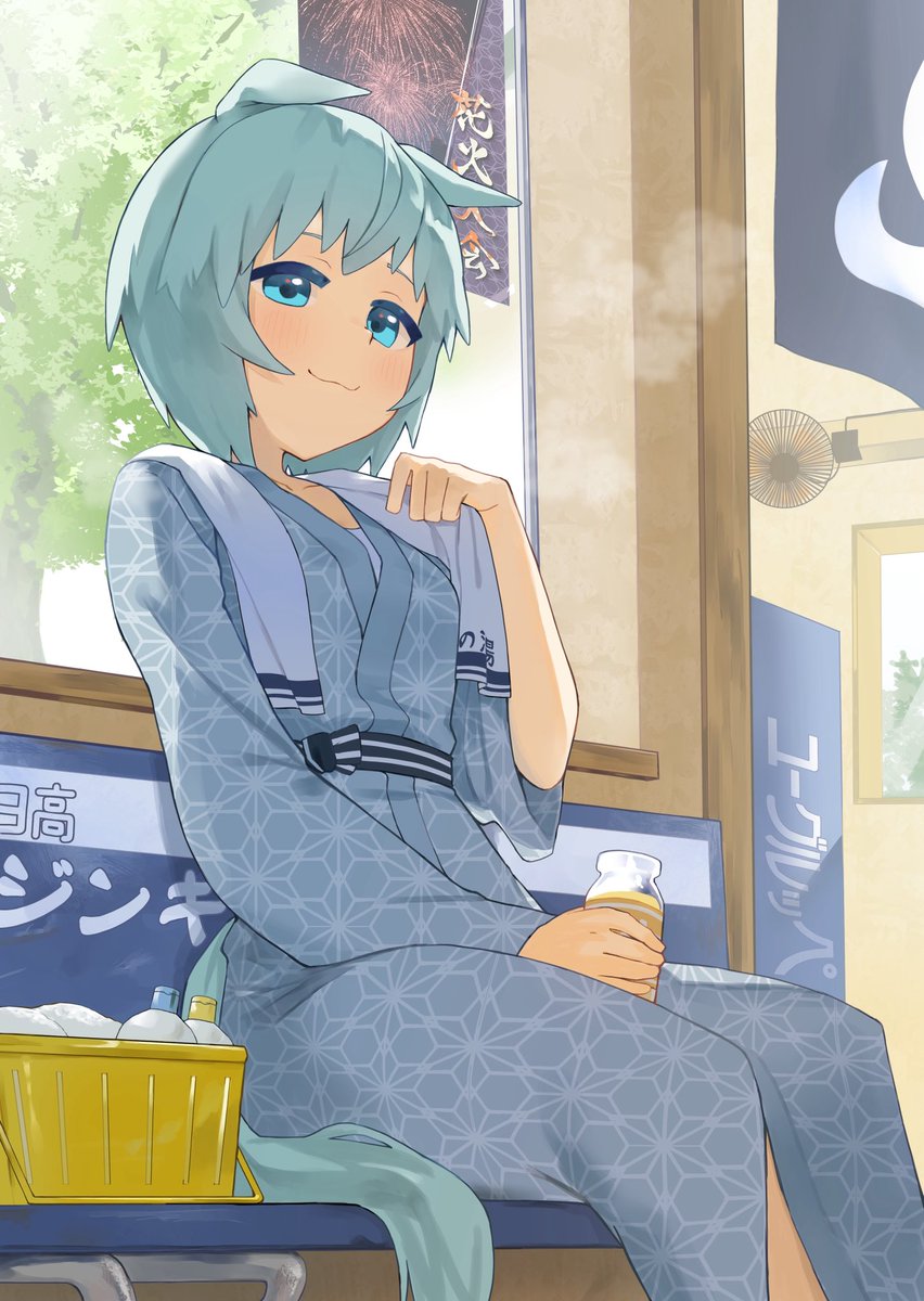 明日寝/skeb (@acine_to) on Twitter photo のんびりセイちゃん一人旅♨️ のんびりセイちゃん一人旅♨️