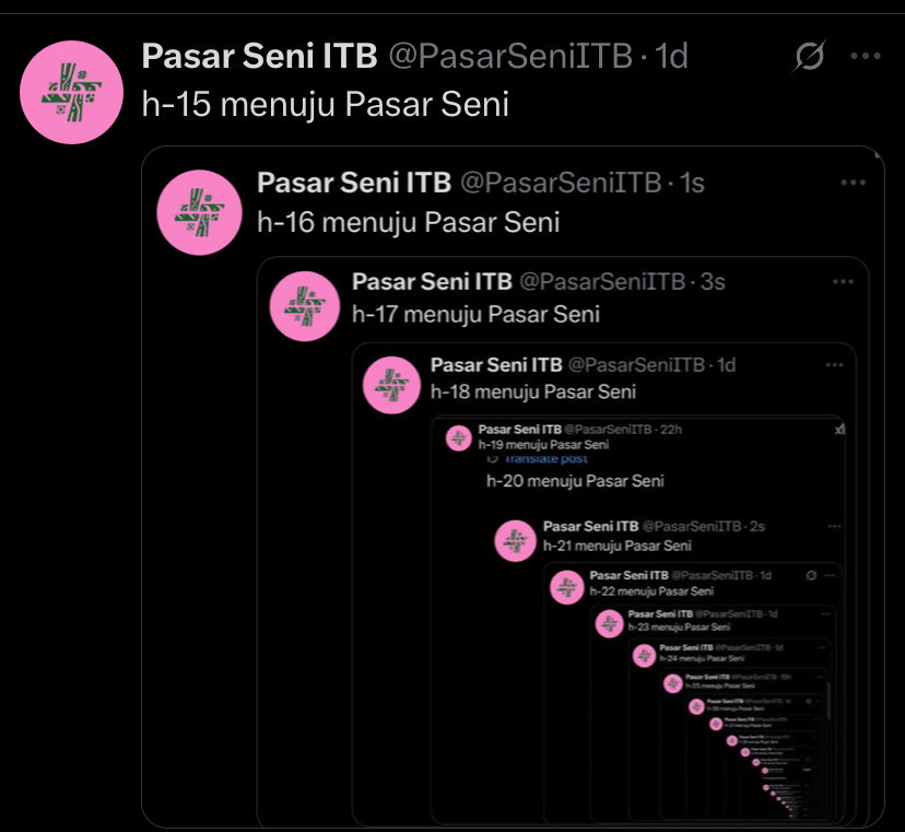 h-14 menuju Pasar Seni