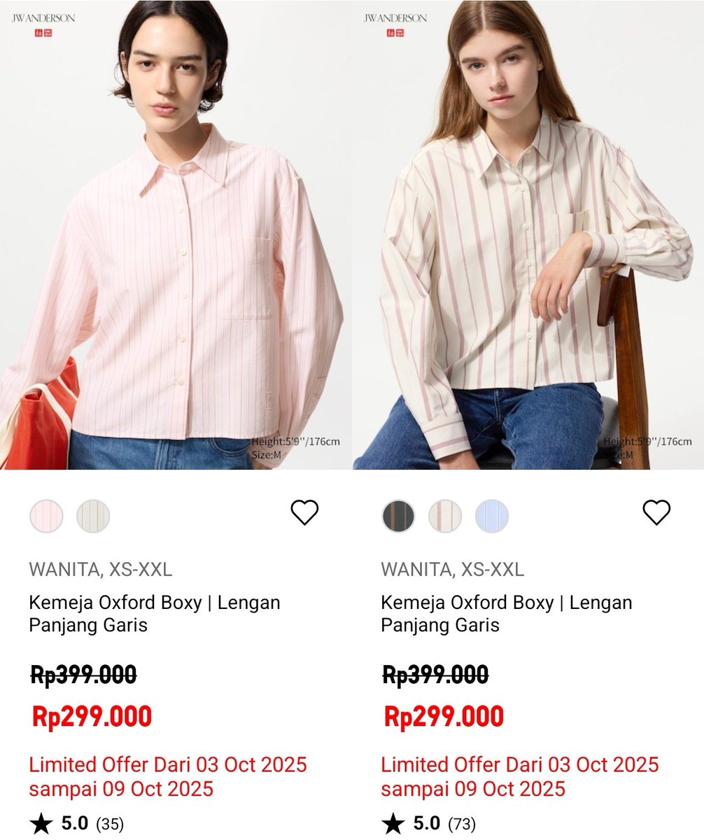 SINGKAT SAJA, 

Harga coret balik lagi, Kemeja boxy JW Anderson 200ribuan!!?! Ini sih namanya panggilan untuk borooooong. 

Paham🖐