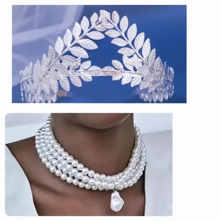 yvieprincess's tweet image. #YCCOCollections #fauxpearl #multilayer #necklace for #sale:12,500naira only.The #silver #flowercrown:12,500naira.Can be bought as set or #separately.#highquality,#elegant&amp;amp; #uniquejewelry 4 #brides,#birthdayshoots, #events,#movies etc

#lagosaccessoriesstore
#lagosjewelryseller