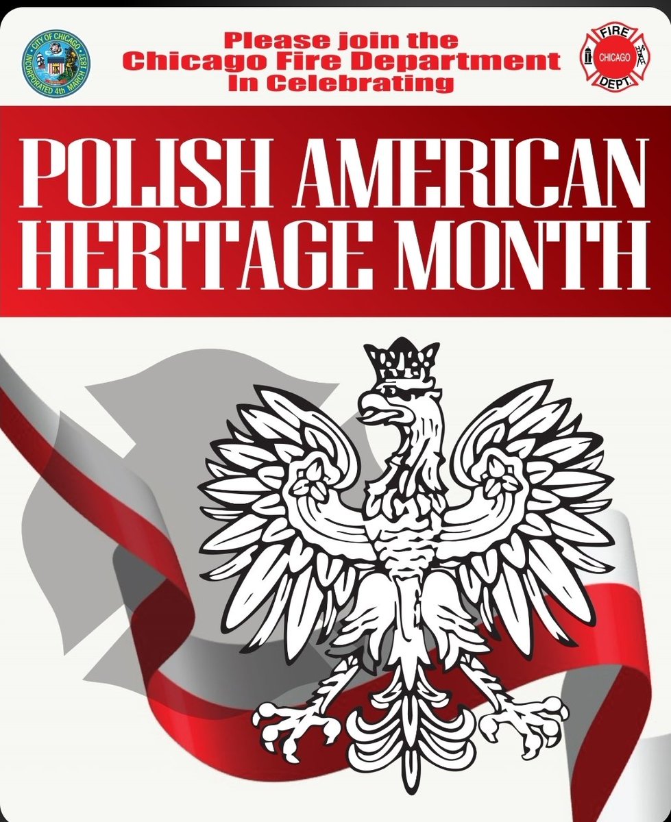 The Chicago Fire Department  honors Chicago's proud Polish American community, one of the largest in the world outside of Poland. From building our neighborhoods to serving in our firehouse, your legacy of hard work, courage,and community  spirit is part of our city's story.