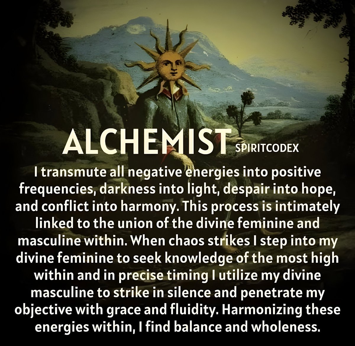 atomicskunk's tweet photo. #alchemy #trasmutation #raisethevibetribe #transmutenegativity #divinemasculine #transmutedarkness #magick #divinefeminine #fifthdimension #cosmicconsciousness #thirdeyeawakening #chaosmagick #sacredknowledge #5d #ancientwisdom #ancientwisdom #transmute #alchemist https://t.co/UNA535tEYt