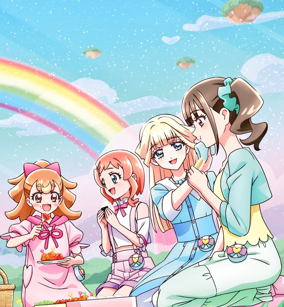 AIrzahn's tweet image. Wonderful Precure 🐾 
It was fun enjoying a picnic together in another dimension, this was a good thing to maintain friendship ... Thanks to Nico being there, they could interact with everyone ~ ✨