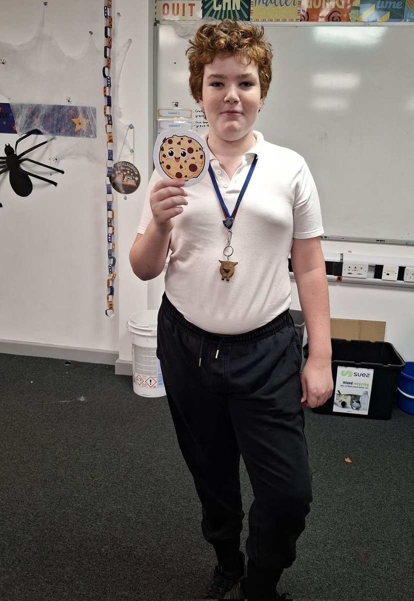 Well done to Archie for reading in excess of 150,000 words. A worthy winner of Septembers Cookie Award. Keep reading 📚 Archie! #notinmissout <a href="/cwmbranhigh/">Cwmbran High School / Ysgol Uwchradd Cwmbran</a>