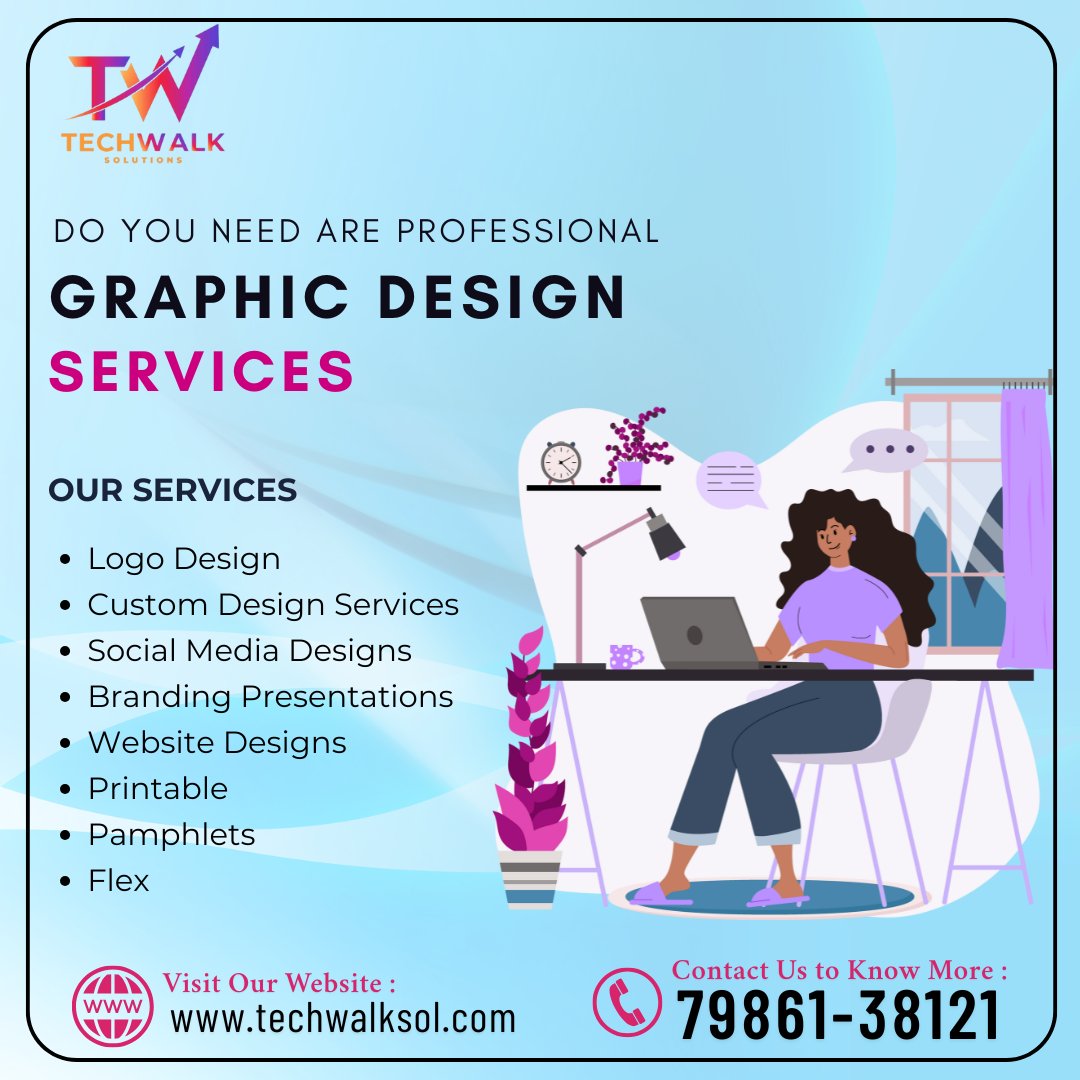 SolTechwalk3278's tweet image. Need eye-catching designs that define your brand?
From logos to websites, Techwalk Solutions delivers creative, custom graphic design services that make you stand out! ๐ปโจ
๐ techwalksol.com | ๐ 79861-38121
#GraphicDesign #Branding #TechwalkSolutions