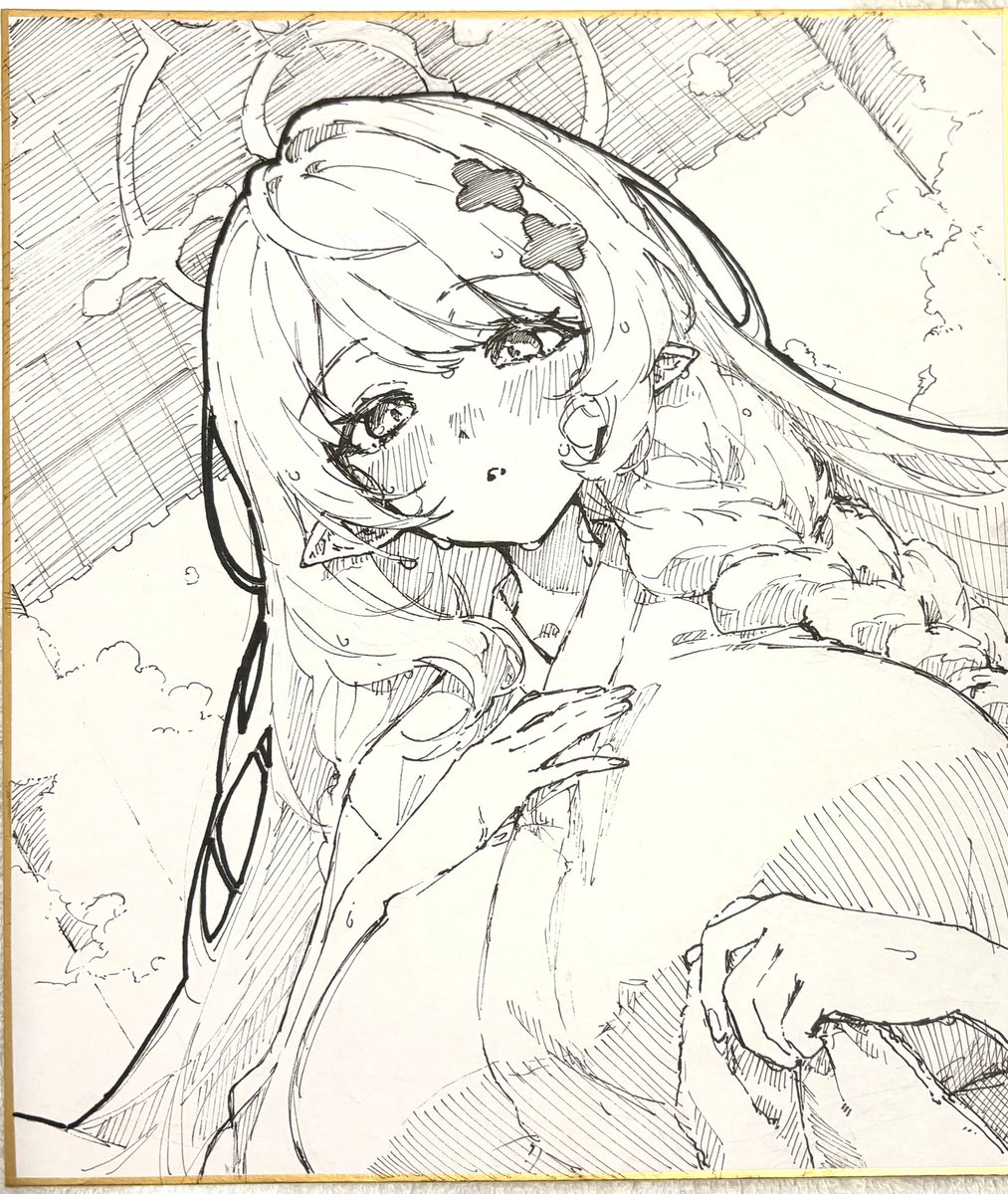 明日の色紙とりあえず4枚できました!
これにサインいれてもっていきます! 