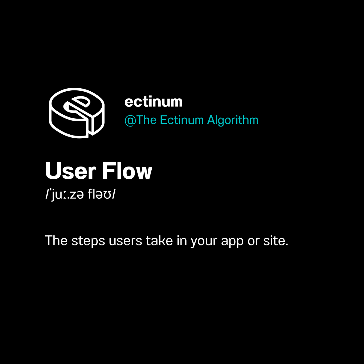 ectinumtheory's tweet image. The path a user takes to complete a task in your product or website.
#UserFlow #UXDesign #ProductExperience