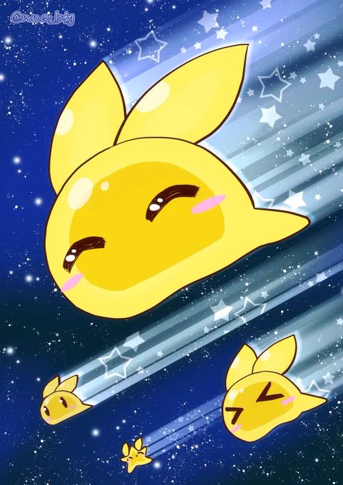 流れ星遊びサンダーゲルちゃんズ ☆彡 彡 ☆彡 彡 #バトガ #バトルガールハイスクール #イロウス