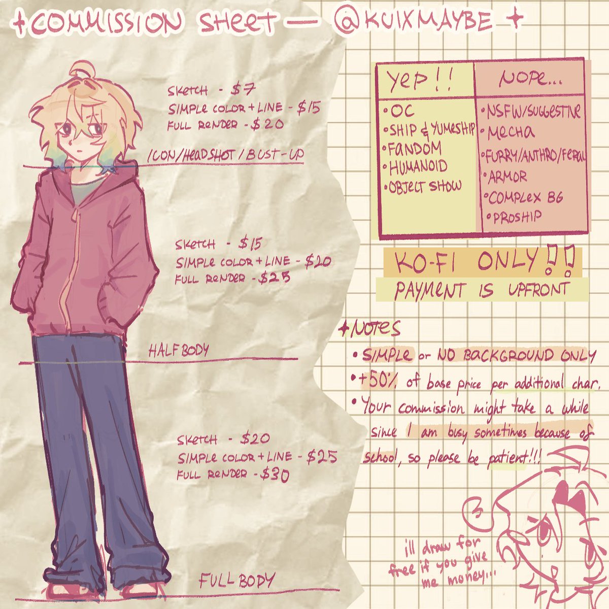 kuixmaybe's tweet photo. one day i was born on a day #artcommissions #commissionsopen https://t.co/rQKVYaQbTN